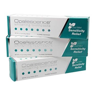 Imagem de Opalescence Creme dental clareador para dentes sensíveis – higiene oral, sabor menta, sem glúten – pacote com 3
