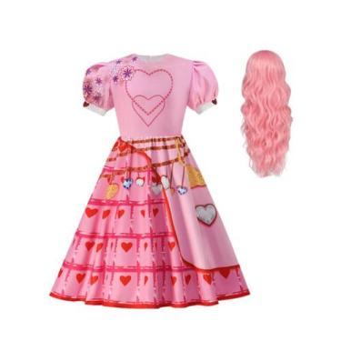 Imagem de Vestido Huxfox Girls Rise Red Bridget Pink de 11 a 12 anos