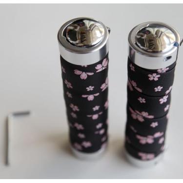 Imagem de Punhos de guidão de bicicleta com espuma EVA absorvente de choque e bloqueio duplo de TPU ecológico 130/130 mm serve para 22,2 mm (7/20.3 cm) para mountain bike road bike muitos tipos de bicicletas