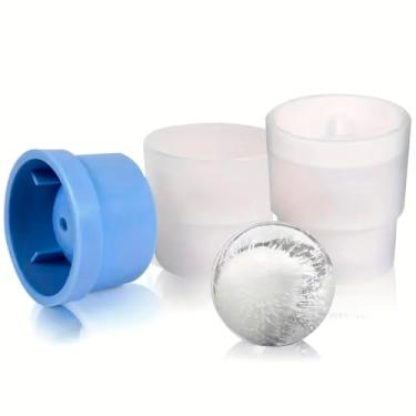 Imagem de Forma De Gelo Bola 6cm Copo Empilhável em Silicone Gelos Drink Agua Sucos