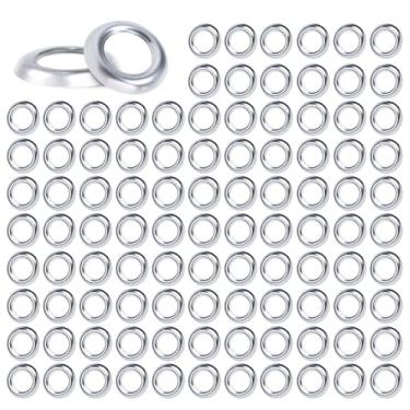 Imagem de TMH (Pacote com 100 3/4 polegadas, tampa de aço inoxidável 304, luzes marcadoras laterais de LED para trailer, caminhão, trailer, carro, ônibus, van