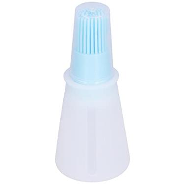 Imagem de Escova de óleo, silicone, multifuncional, molho, churrasco, óleo, escova com tampa de garrafa transparente, ferramenta de cozinha para assar, cozinhar, reuniões de família, material silicone, tamanho
