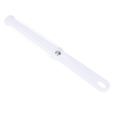 Imagem de Cortador de fio de queijo, cortador de manteiga de aço inoxidável de dupla face, seguro para lava-louças, ferramenta de corte de cozinha para sanduíches grossos e finos de charcutaria (branco)