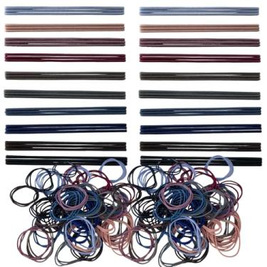 Imagem de MARYLAVENDER Prendedores de cabelo grossos para todos os tipos de cabelo, sem costura, pôneis, elásticos para rabos de cavalo, acessórios de cabelo, 50 peças