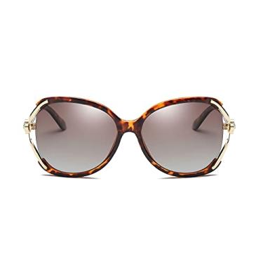 Imagem de Óculos de sol femininos clássicos e modernos, com proteção UV400, óculos de sol retrô para dirigir, Carapaça de tartaruga, Medium