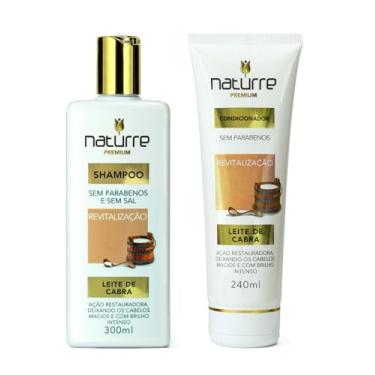 Imagem de kit 2 Shampoo e 2 condicionador Naturrê Leite De Cabra