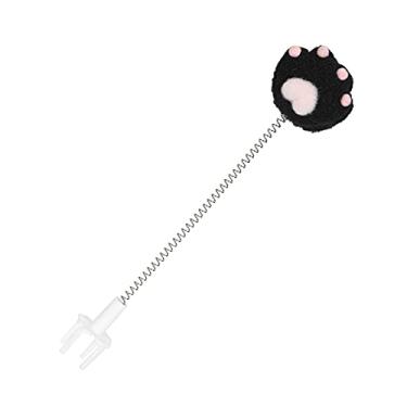 Imagem de Acouto Brinquedo de Mola Elástica - Teaser Stick Interativo Com Mola de Fio de Metal e Bola de Pelúcia, Brinquedo Engraçado para Animais de Estimação que Envolve a Hora de Brincar, Reduz o Estresse