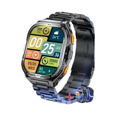 Imagem de Relógio Inteligente Militar Masculino Para Atividades Ao Ar Livre Com 