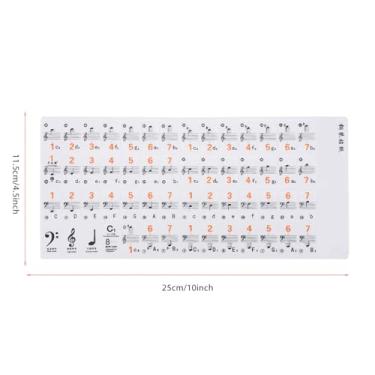 Imagem de Mingzhe Adesivo Transparente para Teclado de Piano Com Adesivo de Longa Duração para 61 ou 88 Teclas Adesivo de Piano Eletrônico Transparente Adequado para Iniciantes e Avançados