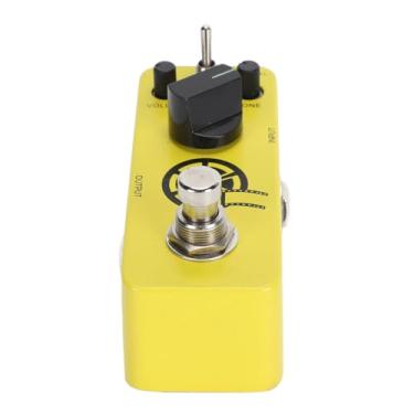 Imagem de RiToEasysports Pedal de Overdrive de Guitarra Elétrica, Modo True Bypass Boost para Guitarristas, Concha de Metal Amarela