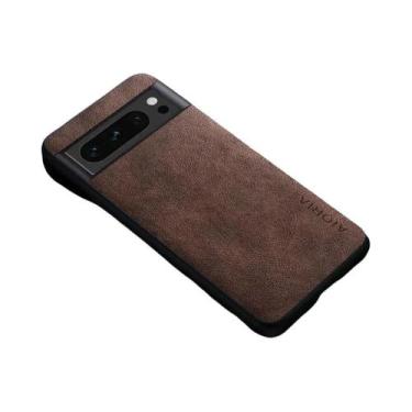 Imagem de Capa De Telefone De Couro Luxuosa Para Google Pixel Estilo Retro Cor S