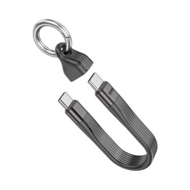 Imagem de Cabo USB C Para Tipo C De Carregamento Rápido PD3.1 De 240W Com Chavei