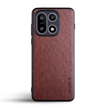 Imagem de AIORIA Capa para celular Oneplus 15, tela de 6,7 polegadas, capa de couro PU premium, design retrô, capa protetora completa para smartphone Oneplus 15 5G (café)