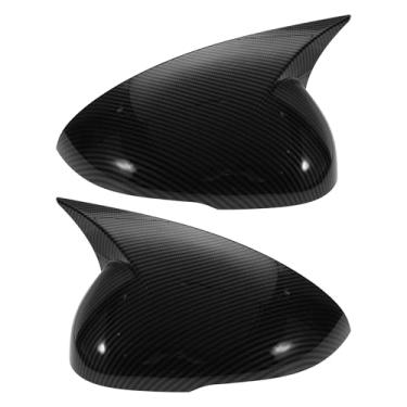 Imagem de Motoforti 1 par de tampa do espelho do lado esquerdo direito ABS de substituição preta para KIA K5 2021-2025 Chifre de boi com luz de seta capa de proteção de espelho