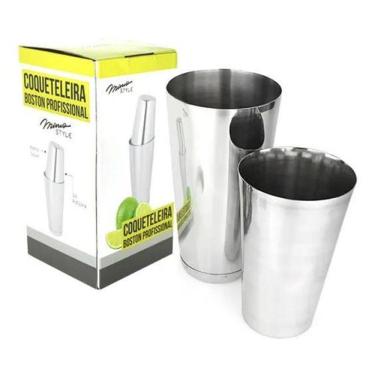 Imagem de 10X Coqueteleira Boston Inox 28Oz Com Peso E 18Oz Sem Peso