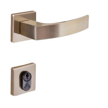 Imagem de Fechadura Entrada Roseta Latonado Quadratta Curva