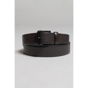 Imagem de Cinto em Couro Signature Pores Coffee-Masculino