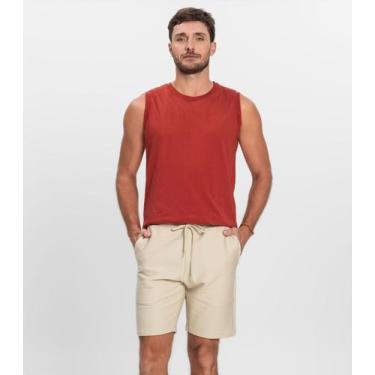 Imagem de Bermuda Masculino de Moletinho Gorgurinho Diametro Bege, P, Bege