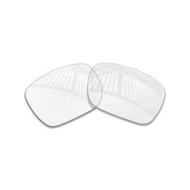 Imagem de MYCOURAG Lentes de reposição polarizadas com proteção UV para óculos de sol Ray-Ban RW4012 Wayfarer (Gen 2) 50 mm - HD transparente, não polarizada