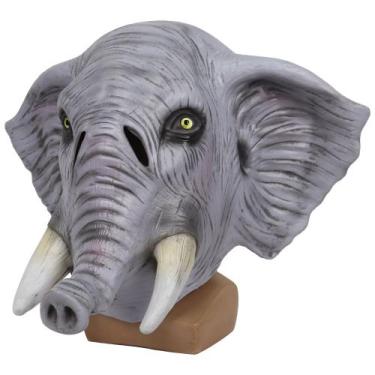 Imagem de Máscara 3D de resina de elefante realista africana e asiática para adu