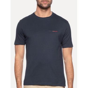 Imagem de Camiseta Aramis Masculina Estampa Assinatura 1995 Peito Azul Marinho T