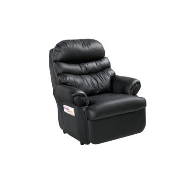 Imagem de Poltrona Reclinável Manual para Cílios e Sobrancelhas Barão Revestida em Corino Preto