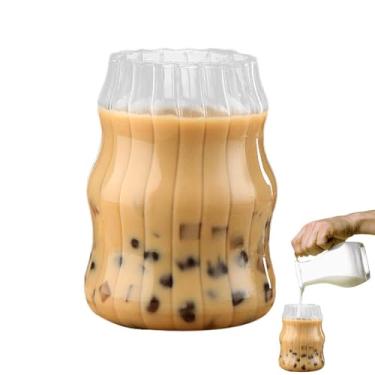 Imagem de Shakven Copo de vinho sem haste, copos de cerveja | Copos de café transparentes - Copos de coquetel bonitos, copos de café expresso, copo de bebida de vidro resistente ao calor para suco, cerveja,