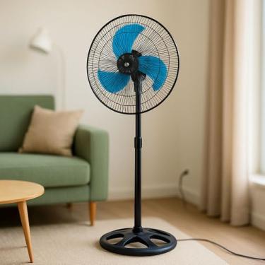 Imagem de Ventilador Pedestal De Chão Potente Giratório Regulável 110V