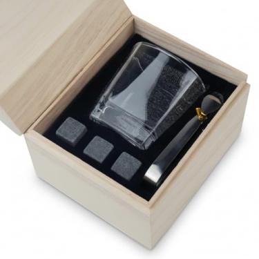 Imagem de Kit Copo para Whisky com Pedra-Sabão, Pegador Inox e Caixa de Madeira – Presente Premium para Degustação – 200ml