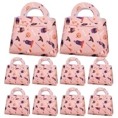 Imagem de Shakven Sacos de doces de Halloween,Sacos de doces de Halloween,Sacola do presente sacola dos doces do Dia das Bruxas das crianças - Lembrancinhas de festa multifuncionais sacos de biscoitos de