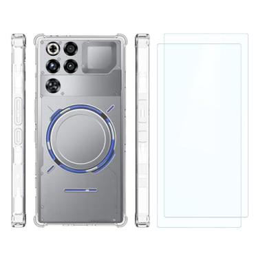 Imagem de Futanwei Capa para celular REDMAGIC 11 Pro com protetor de tela | Capa protetora de corpo inteiro para REDMAGIC 11 Pro Plus, capa protetora transparente [leve] [à prova de choque] [transparente]