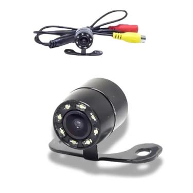 Imagem de Câmera de Ré Automotiva Universal HD 8 LEDs Infravermelho Visão Noturna Estacionamento Sensor Imagem Nítida Impermeável IP67 à Prova d'Água Instalação Fácil Ângulo 170° Veículos Carro