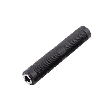 Imagem de Conector extensor de cabo de áudio 2/4 peças 6,35 mm adaptador fêmea (preto, 2 peças)