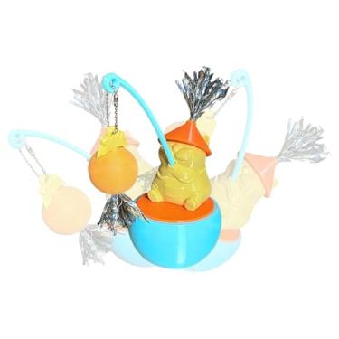 Imagem de Brinquedos de estimulação mental para gatos, gira rotação de 360 graus interativa para gatos, jogo de gatinhos para caça, simulação, estimulação mental, arranhões, exercícios, treino, sala de estar