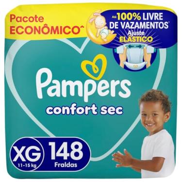 Imagem de Fralda Pampers Confort Sec XG 148 Unidades, Pampers