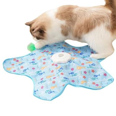 Imagem de Brinquedos interativos para gatos - brinquedos de gato em forma de estrela para tédio e estimulação - Enriquecimento de três velocidades para dentição escalada, estimulação mental, alívio do tédio