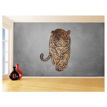 Imagem de Papel De Parede 3D Animais Pop Art Tigre Felino 3,5M Pxa142 - Você Dec