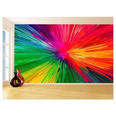 Imagem de Papel De Parede 3D Geométrico Formas Linhas Cor 3,5M Gmt101 - Você Dec