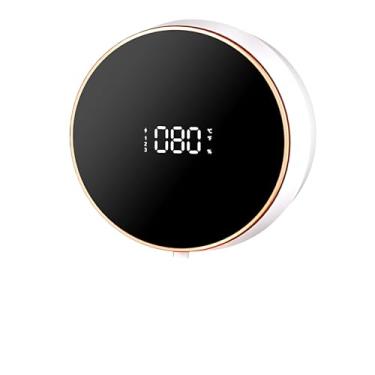 Imagem de Dispenser de Sabonete Líquido Automático para Mãos sem Toque 300ml Recarregável Multifuncional com Display LCD 3 Níveis Ajustáveis Parede Furar Banheiro Cozinha Lavanderia
