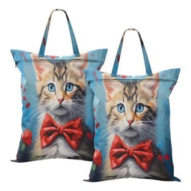 Imagem de SEHANY 2 peças de sacos grandes de lavanderia com alça, à prova d'água, bolsa de roupa para viagem e natação