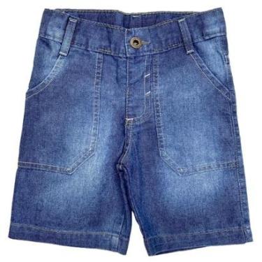 Imagem de Shorts Bebê Popstar Basic Jeans Masculino-Masculino