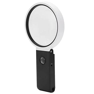 Imagem de YWBL-WH Lupa Com Luz Led, Portátil Dobrável 3.5x 25x Lente Dupla Lupa para Leitura Ferramenta Educacional de Reparo Eletrônico