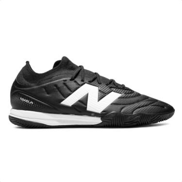 Imagem de Chuteira Futsal New Balance Tekela Team Low Laced IN V5 Unissex (Prato/Branco, BR, Adulto, Numérico, 40)