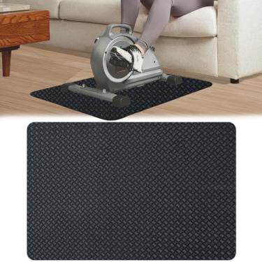 Imagem de Tapete de treino antiderrapante de dupla face atualizado, máquina de exercício de passo e mini equipamento de exercício elíptico sob a mesa, tapete de exercício antiderrapante para exercitador de