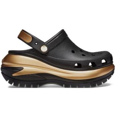 Imagem de Sandália crocs mega crush metallic clog black/gold-Unissex