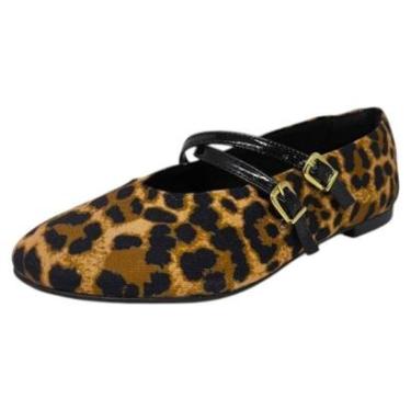 Imagem de Sapatilha Feminina Onça Conforto e Estabilidade Sua Cia-Feminino