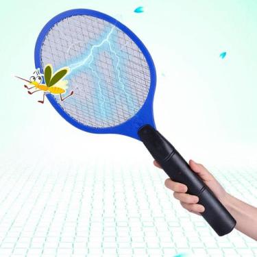 Imagem de Raquete Elétrica Mata Pernilongos Mosquitos Dengue Eficiente