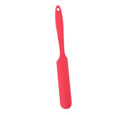Imagem de Espátula de silicone com cabo longo resistente ao calor e raspador de massa, acessórios de cozinha para assar e confeitaria, vermelho