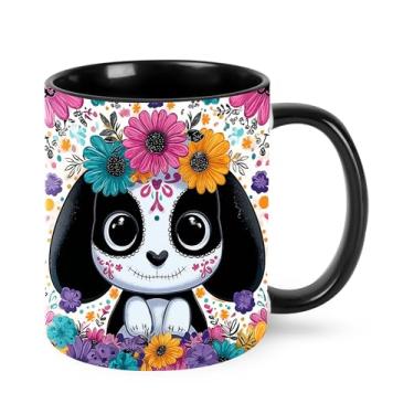 Imagem de Jumou Caneca de café para cães 325 ml copo de cerâmica engraçado bonito para mulheres homens novidade presentes de aniversário Natal micro-ondas escritório casa