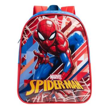 Imagem de Mochila Escolar de Costas Spider Man Homem Aranha 14970 - Xeryus